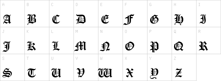 Uppercase characters