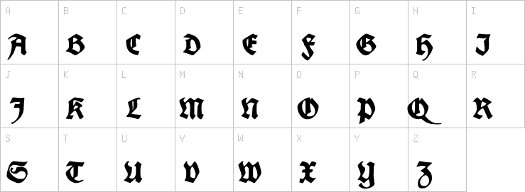 Uppercase characters
