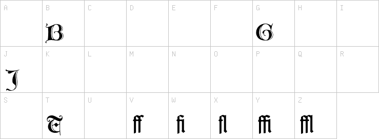 Uppercase characters