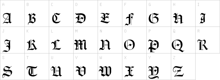 Uppercase characters