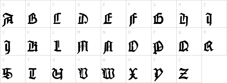 Uppercase characters