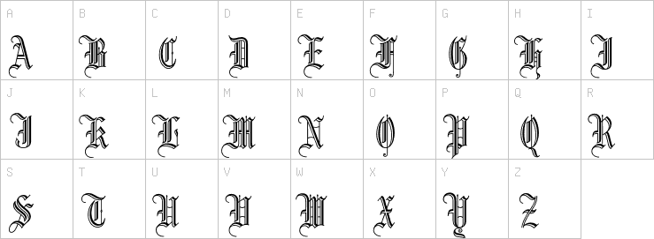 Uppercase characters