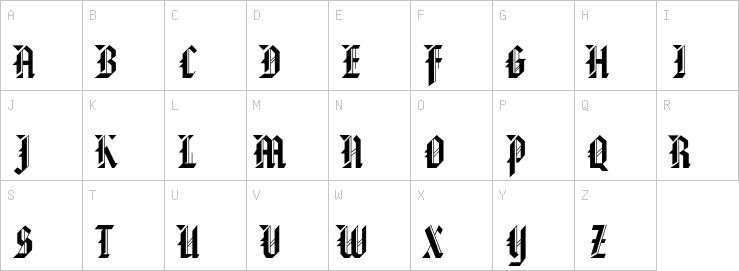 Uppercase characters