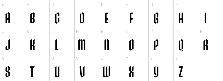 Uppercase characters