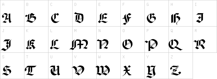 Uppercase characters