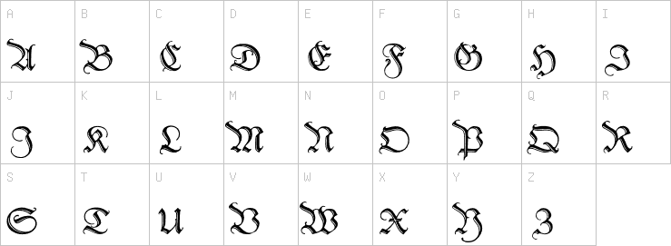Uppercase characters