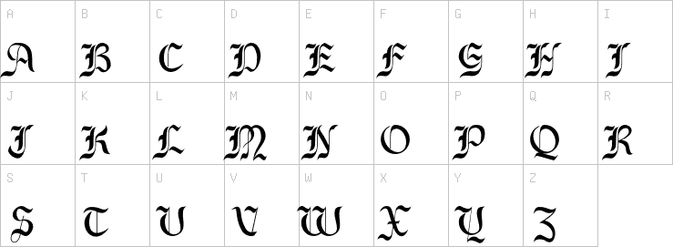 Uppercase characters