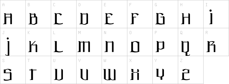 Uppercase characters