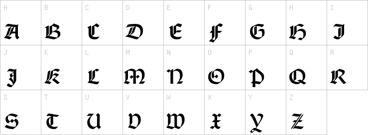 Uppercase characters