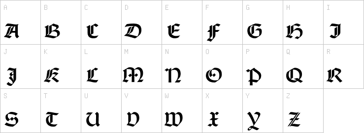 Uppercase characters