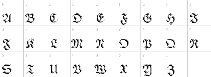 Uppercase characters
