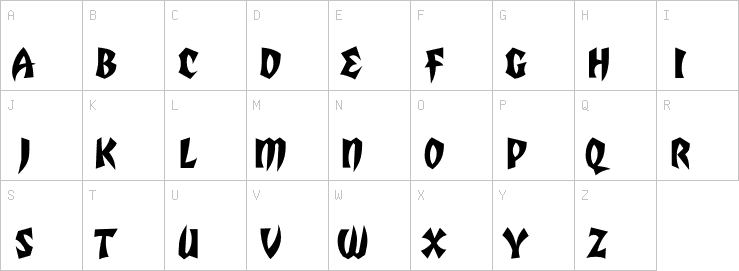 Uppercase characters