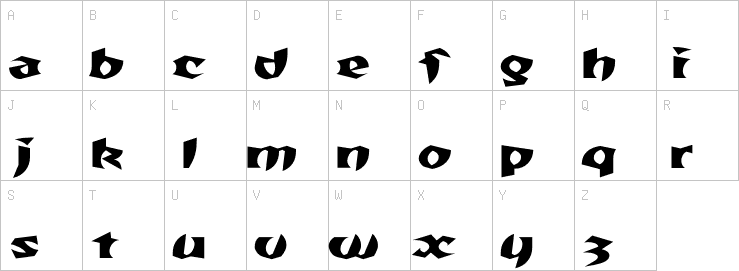 Uppercase characters