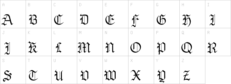 Uppercase characters