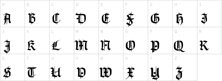 Uppercase characters