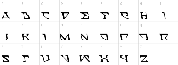 Uppercase characters