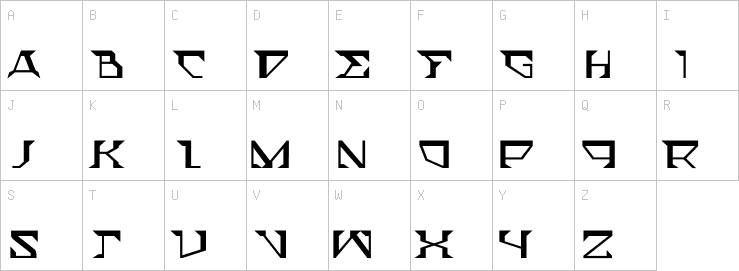 Uppercase characters