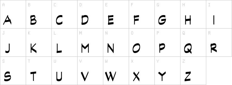 Uppercase characters