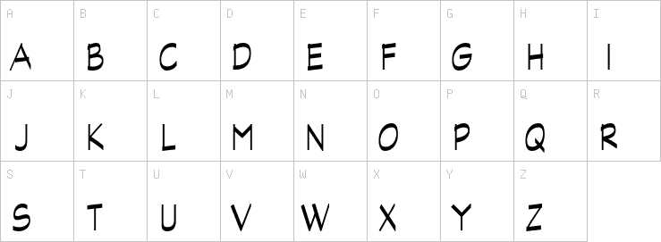 Uppercase characters