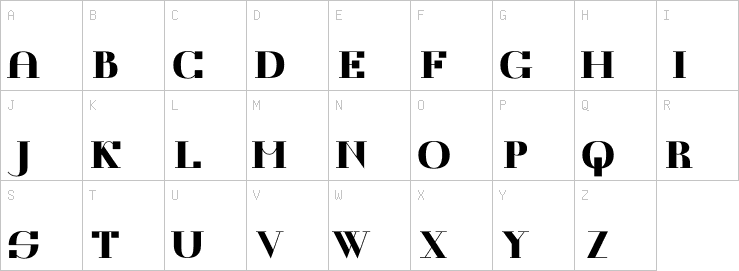 Uppercase characters