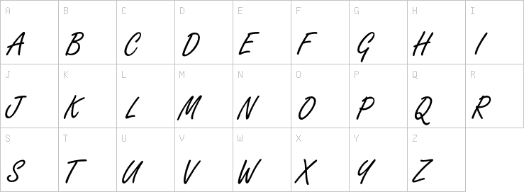 Uppercase characters