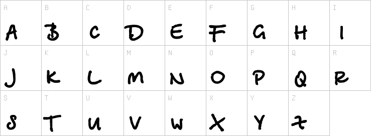 Uppercase characters