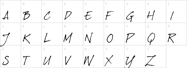 Uppercase characters