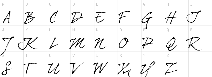 Uppercase characters