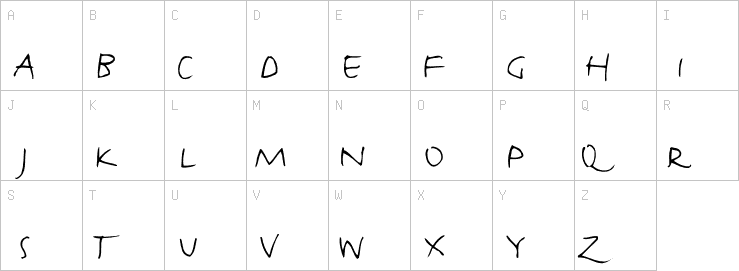 Uppercase characters