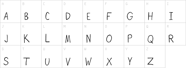 Uppercase characters