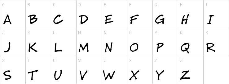 Uppercase characters