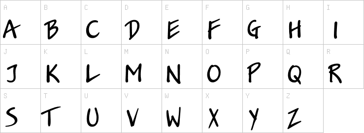 Uppercase characters