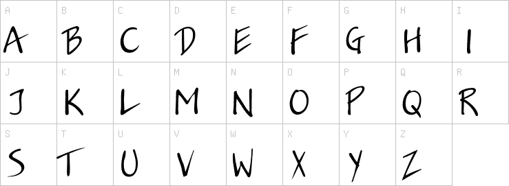 Uppercase characters