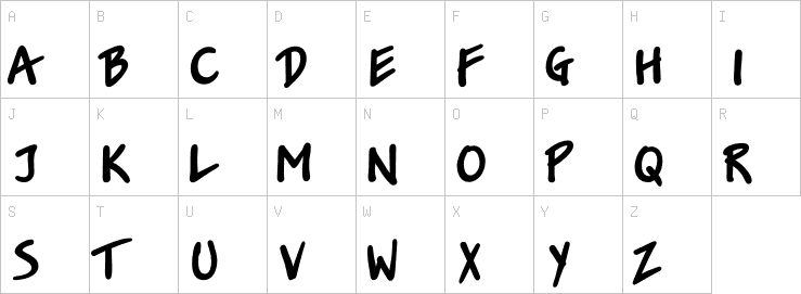 Uppercase characters
