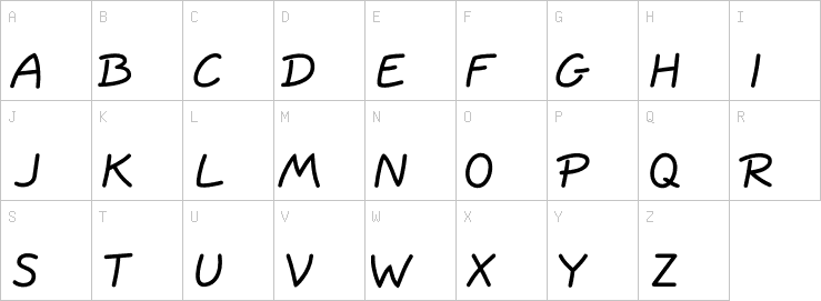 Uppercase characters