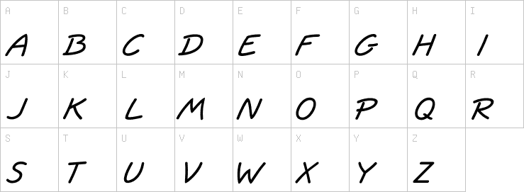 Uppercase characters