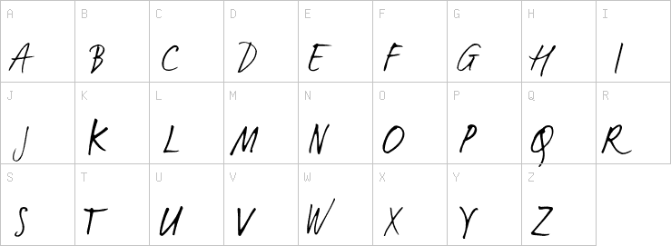 Uppercase characters