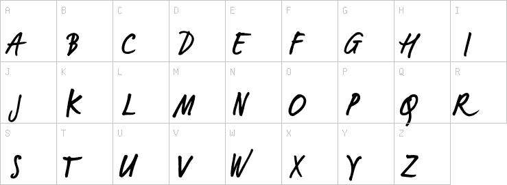Uppercase characters