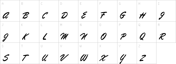 Uppercase characters