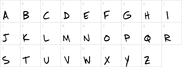 Uppercase characters