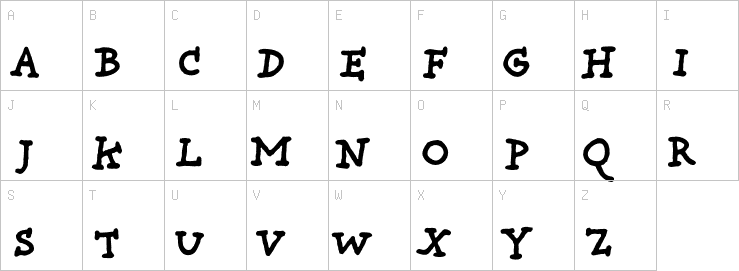 Uppercase characters
