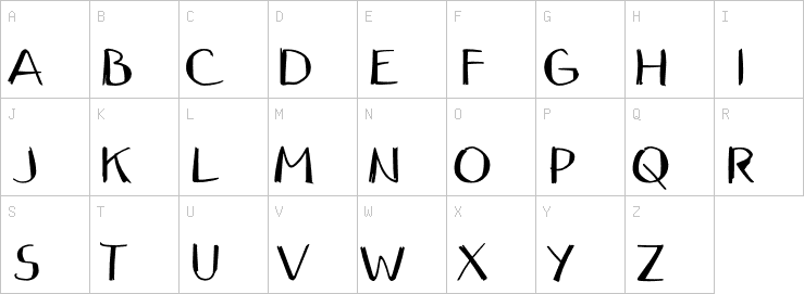 Uppercase characters