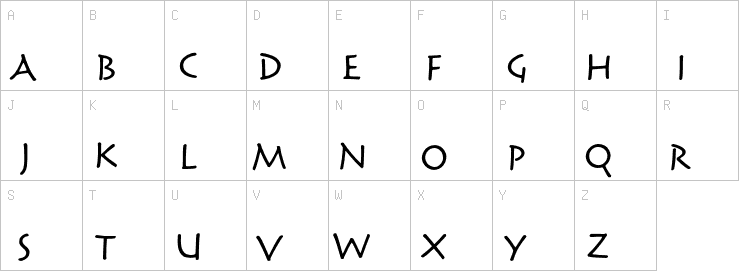 Uppercase characters