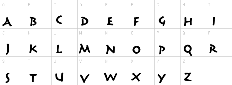 Uppercase characters