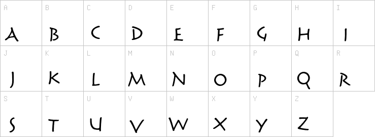 Uppercase characters
