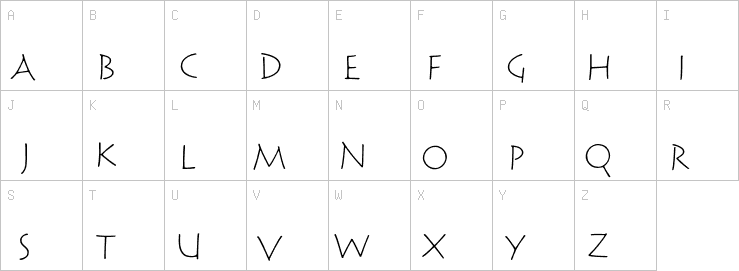 Uppercase characters