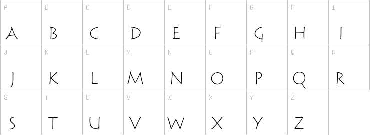 Uppercase characters