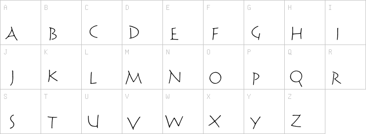 Uppercase characters
