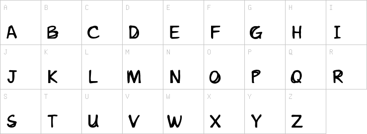 Uppercase characters