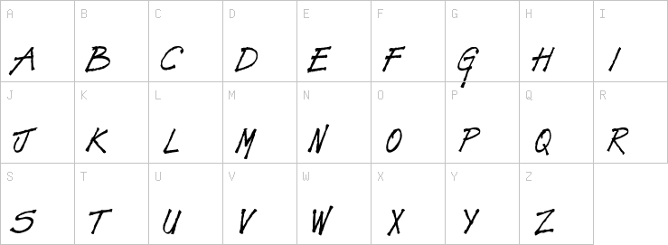 Uppercase characters
